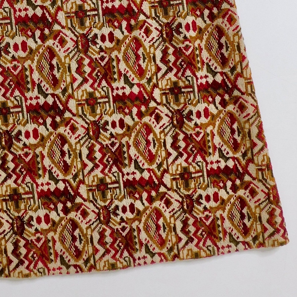 Vintage ANN TAYLOR Sportswear Tapestry Midi Skirt Textured Cottagecore Size 2 - Picture 5 of 11